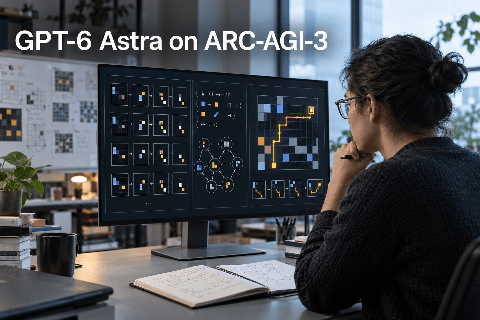 AI researcher studying an interactive reasoning environment under the title GPT-6 Astra on ARC-AGI-3